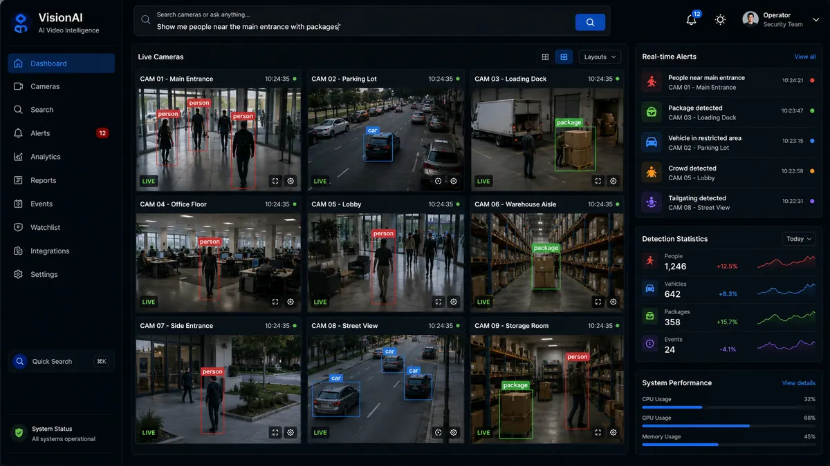 Plataforma de inteligencia de video con IA