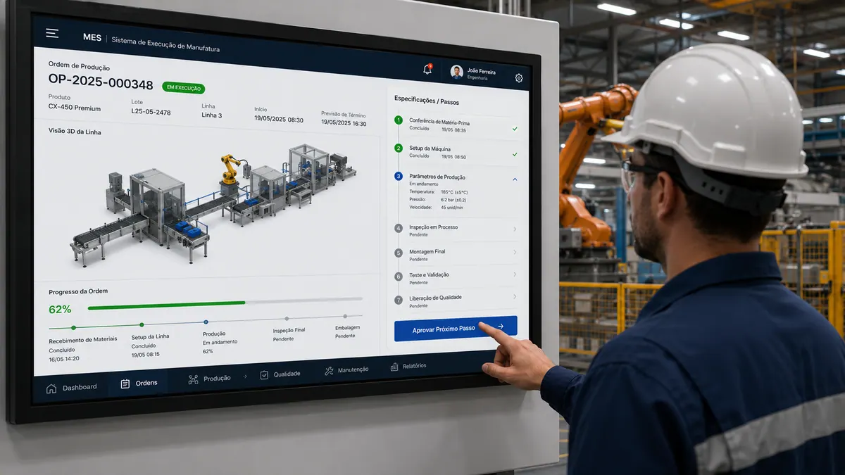 Especificaciones industriales y modernización MES